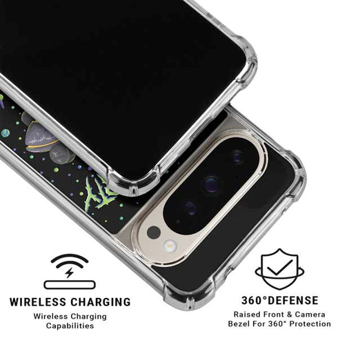 Adult Swim Rick and Morty Spaceship Pixel 9 Pro XL Clear Case